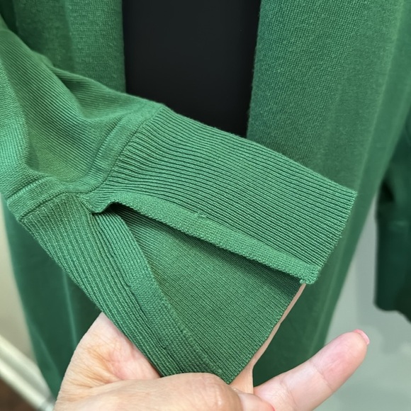 Chico’s Spun Rayon Cardigan Size L ( Chico’s Size 2) Verdant Green - Picture 3 of 8